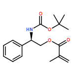 2-Propenoic acid, 2-methyl-, (2R)-2-[[(1,1-dimethylethoxy)carbonyl]amino]-2-phenylethyl ester 