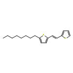 Thiophene, 2-octyl-5-[(1E)-2-(2-thienyl)ethenyl]- 