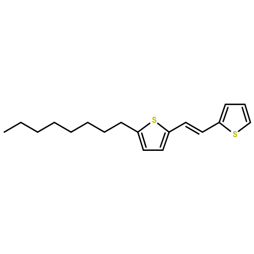 Thiophene, 2-octyl-5-[(1E)-2-(2-thienyl)ethenyl]- 