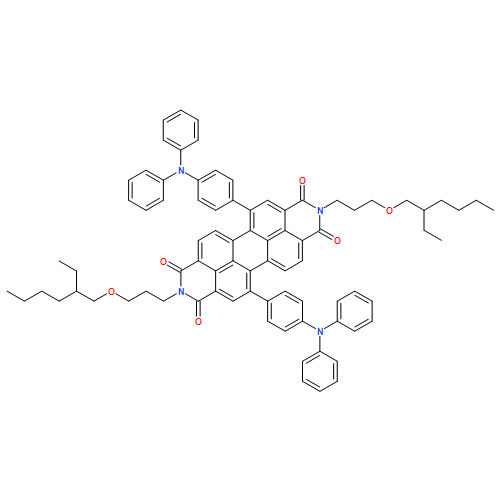 Anthra[2,1,9-def:6,5,10-d'e'f']diisoquinoline-1,3,8,10(2H,9H)-tetrone, 5,12-bis[4-(diphenylamino)phenyl]-2,9-bis[3-[(2-ethylhexyl)oxy]propyl]- 