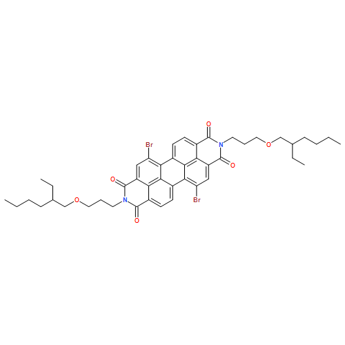 Anthra[2,1,9-def:6,5,10-d'e'f']diisoquinoline-1,3,8,10(2H,9H)-tetrone, 5,12-dibromo-2,9-bis[3-[(2-ethylhexyl)oxy]propyl]- 