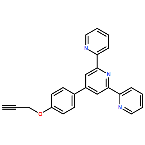 2,2':6',2''-Terpyridine, 4'-[4-(2-propyn-1-yloxy)phenyl]- 