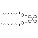 Benzoic acid, 4,4'-[(1,2-diphenyl-1,2-ethenediyl)bis(4,1-phenylene-2,1-ethynediyl)]bis-, 1,1'-bis(11-bromoundecyl) ester 