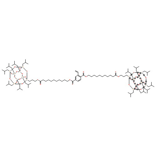 1,4-Benzenedicarboxylic acid, 2-ethenyl-, 1,4-bis[11-[3-[3,5,7,9,11,13,15-heptakis(2-methylpropyl)pentacyclo[9.5.1.13,9.15,15.17,13]octasiloxan-1-