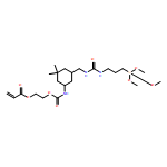 2-Propenoic acid, 2-[[[[5-(8,8-dimethoxy-3-oxo-9-oxa-2,4-diaza-8-siladec-1-yl)-3,3-dimethylcyclohexyl]amino]carbonyl]oxy]ethyl ester 