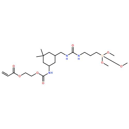 2-Propenoic acid, 2-[[[[5-(8,8-dimethoxy-3-oxo-9-oxa-2,4-diaza-8-siladec-1-yl)-3,3-dimethylcyclohexyl]amino]carbonyl]oxy]ethyl ester 