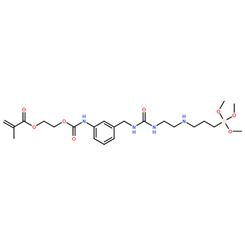 2-Propenoic acid, 2-methyl-, 2-[[[[3-[(9,9-dimethoxy-1-oxo-10-oxa-2,5-diaza-9-silaundec-1-yl)amino]methylphenyl]amino]carbonyl]oxy]ethyl ester 