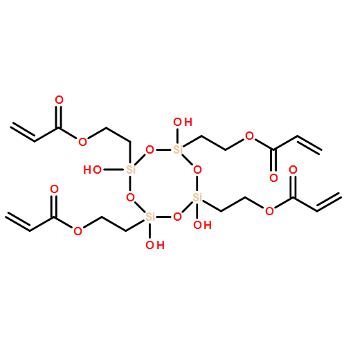 2-Propenoic acid, 1,1',1'',1'''-[(2,4,6,8-tetrahydroxycyclotetrasiloxane-2,4,6,8-tetrayl)tetra-2,1-ethanediyl] ester 