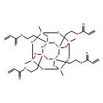 2-Propenoic acid, 1,1',1'',1'''-[(7,9,11,13-tetramethylpentacyclo[9.5.1.13,9.15,15.17,13]octasiloxane-1,3,5,15-tetrayl)tetra-2,1-ethanediyl] ester 