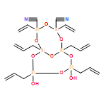 Bicyclo[5.5.1]hexasiloxane-3,5-dicarbonitrile, 3,5-diethenyl-9,11-dihydroxy-1,7,9,11-tetra-2-propen-1-yl- 