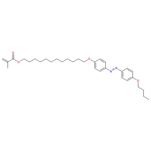 2-Propenoic acid, 2-methyl-, 12-[4-[2-(4-butoxyphenyl)diazenyl]phenoxy]dodecyl ester