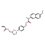 2-Naphthaleneacetic acid, 6-methoxy-α-methyl-, [4-[4-[[(1-oxo-2-propen-1-yl)oxy]methyl]-1,3,2-dioxaborolan-2-yl]phenyl]methyl ester, (αS)-