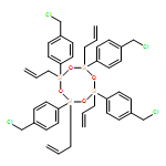 Cyclotetrasiloxane, 2,4,6,8-tetrakis[4-(chloromethyl)phenyl]-2,4,6,8-tetra-2-propen-1-yl- 