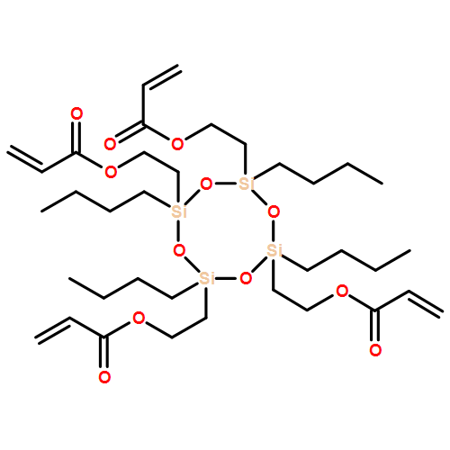 2-Propenoic acid, 1,1',1'',1'''-[(2,4,6,8-tetrabutylcyclotetrasiloxane-2,4,6,8-tetrayl)tetra-2,1-ethanediyl] ester 