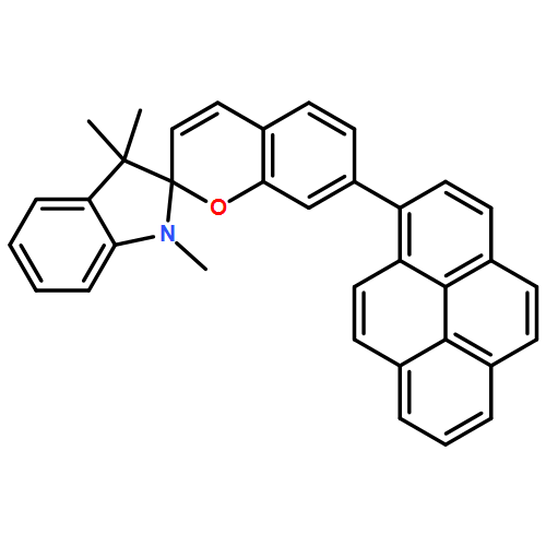 Spiro[2H-1-benzopyran-2,2'-[2H]indole], 1',3'-dihydro-1',3',3'-trimethyl-7-(1-pyrenyl)-