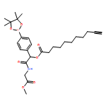 10-Undecynoic acid, 2-[(2-methoxy-2-oxoethyl)amino]-2-oxo-1-[4-(4,4,5,5-tetramethyl-1,3,2-dioxaborolan-2-yl)phenyl]ethyl ester