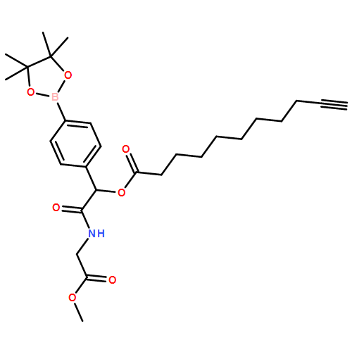 10-Undecynoic acid, 2-[(2-methoxy-2-oxoethyl)amino]-2-oxo-1-[4-(4,4,5,5-tetramethyl-1,3,2-dioxaborolan-2-yl)phenyl]ethyl ester