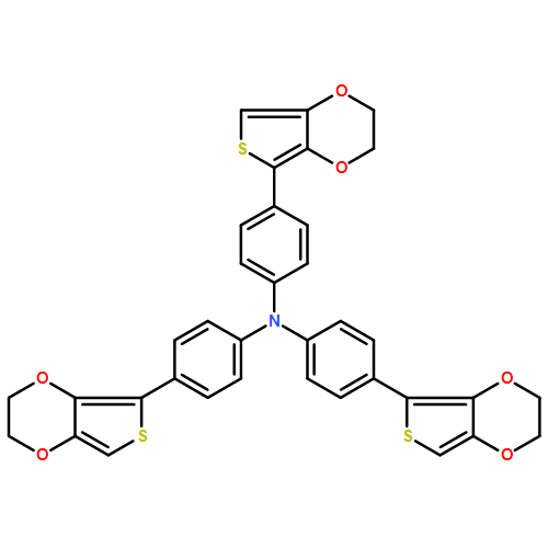 Benzenamine, 4-(2,3-dihydrothieno[3,4-b]-1,4-dioxin-5-yl)-N,N-bis[4-(2,3-dihydrothieno[3,4-b]-1,4-dioxin-5-yl)phenyl]- 