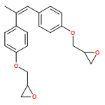 Oxirane, 2,2'-[(1-methyl-1,2-ethenediyl)bis(4,1-phenyleneoxymethylene)]bis-