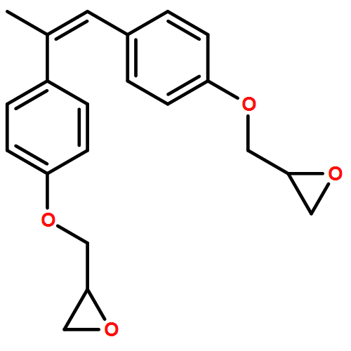 Oxirane, 2,2'-[(1-methyl-1,2-ethenediyl)bis(4,1-phenyleneoxymethylene)]bis-