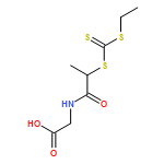 Glycine, N-[2-[[(ethylthio)thioxomethyl]thio]-1-oxopropyl]-