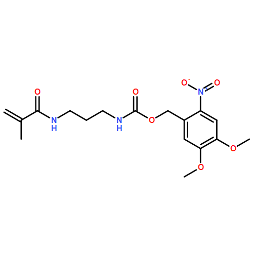 Carbamic acid, [3-[(2-methyl-1-oxo-2-propenyl)amino]propyl]-, (4,5-dimethoxy-2-nitrophenyl)methyl ester (9CI)