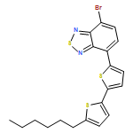 2,1,3-Benzothiadiazole, 4-bromo-7-(5'-hexyl[2,2'-bithiophen]-5-yl)-