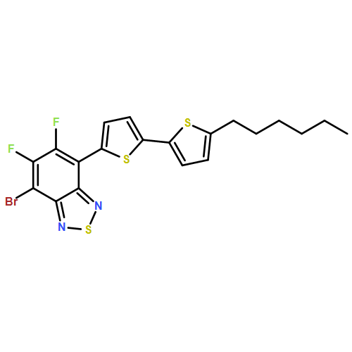 2,1,3-Benzothiadiazole, 4-bromo-5,6-difluoro-7-(5'-hexyl[2,2'-bithiophen]-5-yl)-