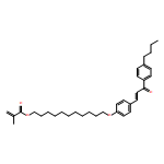 2-Propenoic acid, 2-methyl-, 11-[4-[(1E)-3-(4-butylphenyl)-3-oxo-1-propen-1-yl]phenoxy]undecyl ester