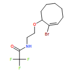 Acetamide, N-[2-[(2-bromo-2-cycloocten-1-yl)oxy]ethyl]-2,2,2-trifluoro- 