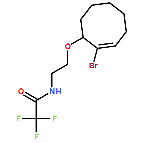 Acetamide, N-[2-[(2-bromo-2-cycloocten-1-yl)oxy]ethyl]-2,2,2-trifluoro- 