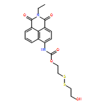 Carbamic acid, N-(2-ethyl-2,3-dihydro-1,3-dioxo-1H-benz[de]isoquinolin-6-yl)-, 2-[(2-hydroxyethyl)dithio]ethyl ester 