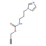 Carbamic acid, N-[3-(1H-imidazol-1-yl)propyl]-, 2-propyn-1-yl ester 