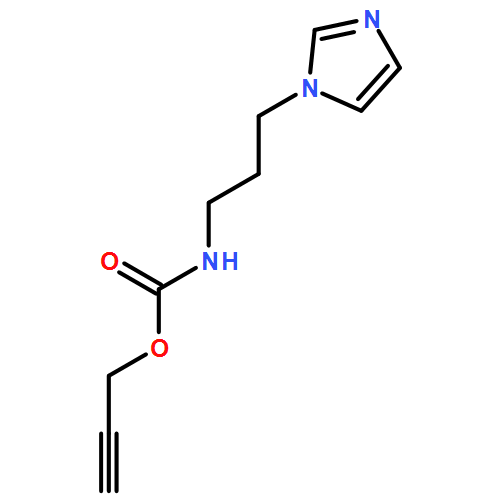 Carbamic acid, N-[3-(1H-imidazol-1-yl)propyl]-, 2-propyn-1-yl ester 