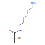 Propanamide, N-[2-[(2-aminoethyl)dithio]ethyl]-2-bromo-2-methyl- 