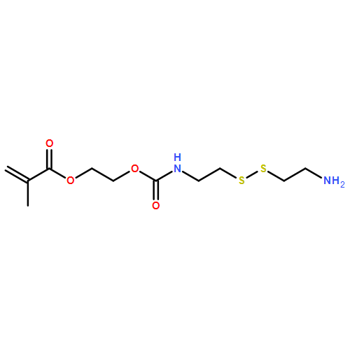 2-Propenoic acid, 2-methyl-, 2-[[[[2-[(2-aminoethyl)dithio]ethyl]amino]carbonyl]oxy]ethyl ester 