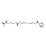 2-Propenoic acid, 2-methyl-, 13-(1H-imidazol-1-yl)-4,13-dioxo-3-oxa-8,9-dithia-5,12-diazatridec-1-yl ester 