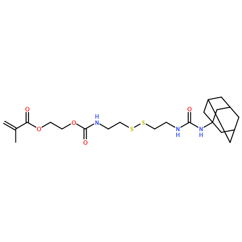 2-Propenoic acid, 2-methyl-, 4,13-dioxo-13-(tricyclo[3.3.1.13,7]dec-1-ylamino)-3-oxa-8,9-dithia-5,12-diazatridec-1-yl ester 