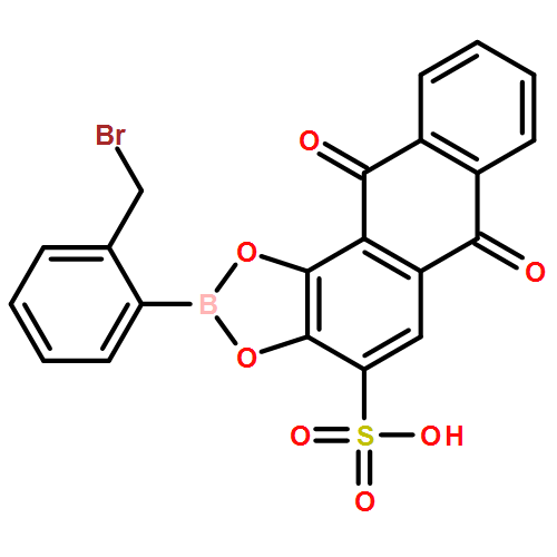 Anthra[1,2-d]-1,3,2-dioxaborole-4-sulfonic acid, 2-[2-(bromomethyl)phenyl]-6,11-dihydro-6,11-dioxo- 