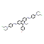 Phenanthridinium, 3,8-bis[2-[4-[bis(2-chloroethyl)amino]phenyl]diazenyl]-5-ethyl-6-phenyl-, bromide (1:1) 