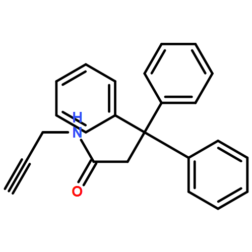 Benzenepropanamide, β,β-diphenyl-N-2-propyn-1-yl-