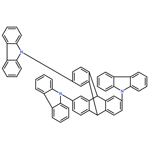 9H-Carbazole, 9,9',9''-(9,10-dihydro-9,10[1',2']-benzenoanthracene-2,6,14-triyl)tris- 