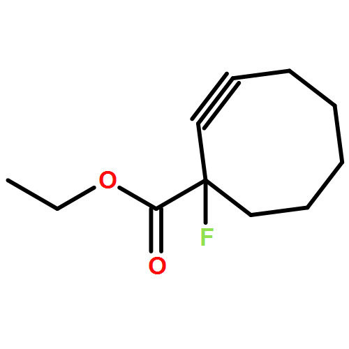 2-Cyclooctyne-1-carboxylic acid, 1-fluoro-, ethyl ester 