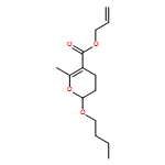 2H-Pyran-5-carboxylic acid, 2-butoxy-3,4-dihydro-6-methyl-, 2-propen-1-yl ester 