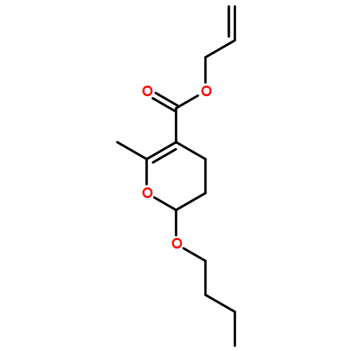 2H-Pyran-5-carboxylic acid, 2-butoxy-3,4-dihydro-6-methyl-, 2-propen-1-yl ester 