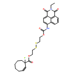 2-Cyclooctyne-1-carboxylic acid, 1-fluoro-, 2-[[2-[[[(2-ethyl-2,3-dihydro-1,3-dioxo-1H-benz[de]isoquinolin-6-yl)amino]carbonyl]oxy]ethyl]dithio]ethyl ester 