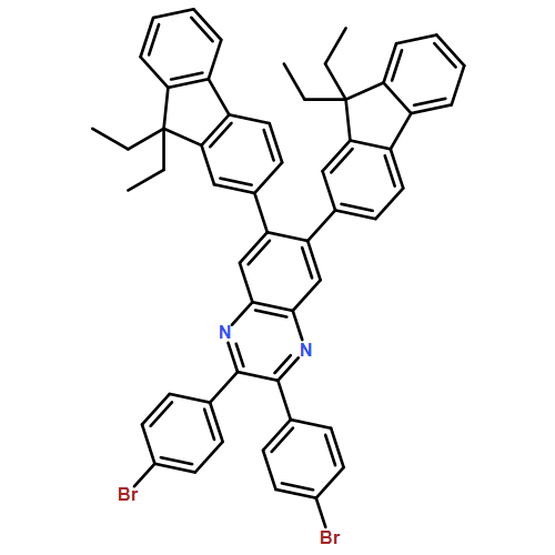 Quinoxaline, 2,3-bis(4-bromophenyl)-6,7-bis(9,9-diethyl-9H-fluoren-2-yl)- 