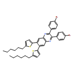 Quinoxaline, 2,3-bis(4-bromophenyl)-6,7-bis(5-hexyl-2-thienyl)- 