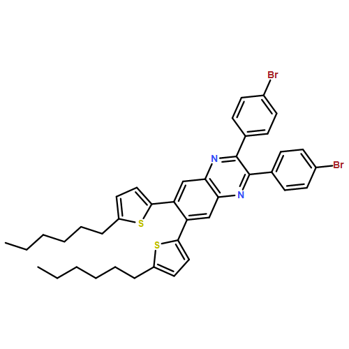 Quinoxaline, 2,3-bis(4-bromophenyl)-6,7-bis(5-hexyl-2-thienyl)- 