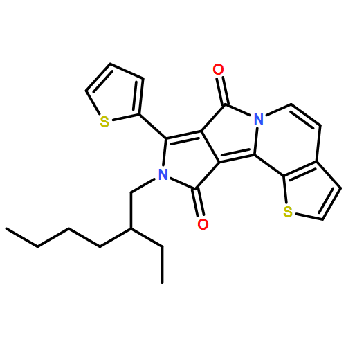 7H-Pyrrolo[3,4-a]thieno[3,2-g]indolizine-7,10(9H)-dione, 9-(2-ethylhexyl)-8-(2-thienyl)- 